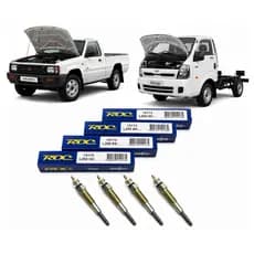 Jogo Vela Aquecedora Hr Bongo K2500 L200 Pajero 8v. 4 Peças