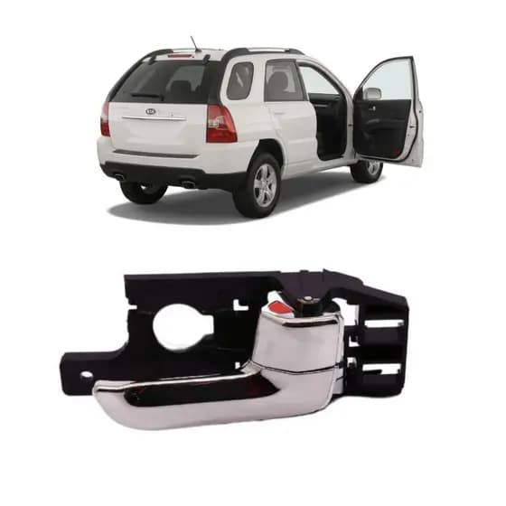 Maçaneta Interna Cromado Lado Direito Passageiro Sportage 2.0 16v 2006 2007 2008 2009 2010