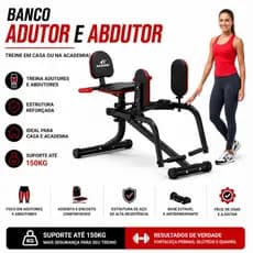 Banco De Musculação para as pernas Adutor abdutor Para treinar em Casa Adking