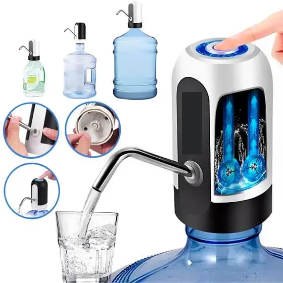 Bomba Elétrica para galoes de agua Universal com Carregamento USB
