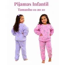 Pijama Soft Infantil  Inverno Quentinho Conjunto Soft