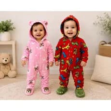 Macacão Pijama Infantil Menina Menino Quentinho frio 1 ao 8