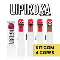 KIT Batom Hidratante Lipiroka - Kit com 4 cores
