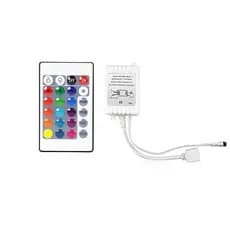 Kit Controle E Sensor Para Fitas De Led Controlador Rgb 16 Opções De Cores E 4 Modos De Operação