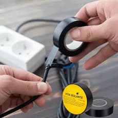 Fita Isolante Preta 9m x 1,7cm para Uso Elétrico Reparos Proteção Ideal Fios Cabos