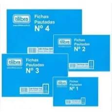 Ficha Pautada -Tilibra 100fls - Numero 1 - 2 - 3 - 4