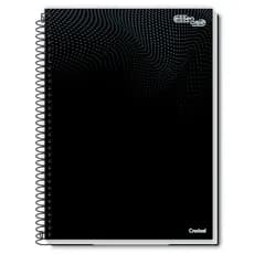Caderno Universitário Essenciale Preto 1/10/12/16/20 matérias Credeal