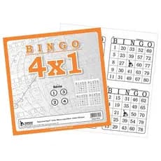 Bloco De Bingo Bingão 4x1 Jornal Com 100 Folhas