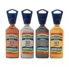 Tinta Acrilex Dimensional Metallic 3D - Acrilex
