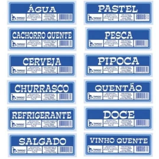 KIT 2 Bloco ficha para festas junina, eventos em geral