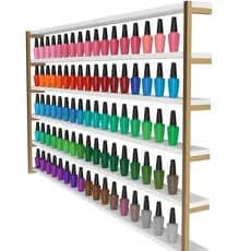 Nicho Organizador Expositor de Perfumes, Esmaltes Manicure 64x90 Várias Cores Modelo Industrial, Profissional