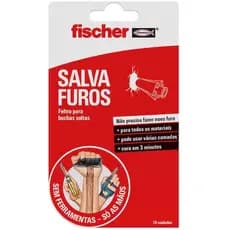 Salva Furos Tela de Gesso para Buchas Soltas 10 Unidades - Fischer