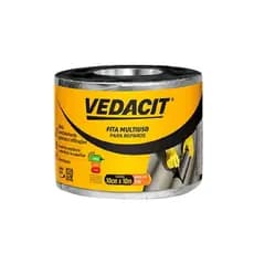 Fita Multiuso Adesiva De Alumínio 10cm X 10 M - Vedacit
