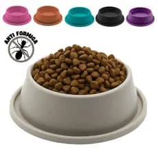 Comedouro Bebedouro Plástico Cachorro Gato Pet Anti Formiga Tigela Pote Ração 300/600/900/1500ml