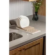 Escorredor de Louça Pedra Diatomita Super Absorvente 37x16,5cm Tapete - Lyor