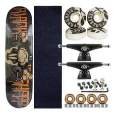 Skate Profissional Black Sheep completo pronto para andar para todas as idades