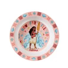 Prato Bowl Infantil Temático – Moana Princesas Disney | BabyGo | Produto Licenciado