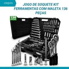 Ferramentas 136 Peças Jogo De Soquetes Com Maleta Jogo De Ferramentas Completo