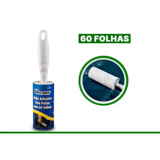 Rolo Tira Pêlos Com 60 Folhas Rl-60 Hauskraft