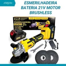 Esmerilhadeira Sem Fio Bateria 21v Brushless Rotta 376