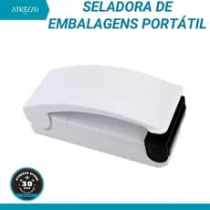 Mini Seladora Para Sacos Plásticos Embalagens Portátil Prático Pilha