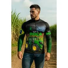 Camisa Camiseta Agro longa com Proteção UV50+