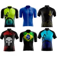 Camisa ciclismo Camiseta ciclismo masculina com proteção UV50+