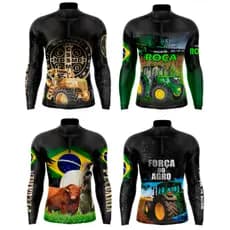 Camisa Camiseta Agro longa com Proteção UV50+