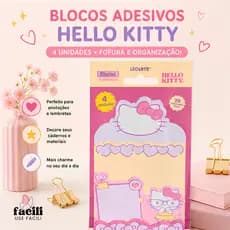 4 Modelos de Blocos Adesivos Da Hello Kitty - Camadas 20 fls  - Leonora