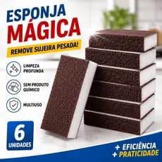 Esponja Mágica Multiuso Remove Sujeira Pesada Gordura Parede Tênis Limpeza Rápida