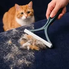 Escova Mágica Autolimpante Removedor de Pelos Cães Gatos Roupa Sofá Tapete Cama Reutilizável