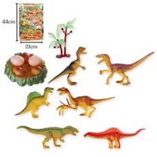 BRINQUEDO KIT DINOSSAUROS 8 PEÇAS
