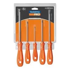 Jogo Fenda Chave Magnetizada Phillips 5 Peças Kit Tramontina