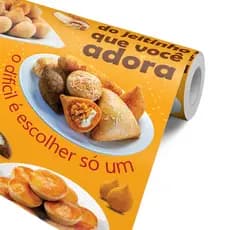 Papel de Parede Painel Adesivo Lanchonete Pizzaria Hambúrguer Pastel Salgado Frango Assado Churrasco