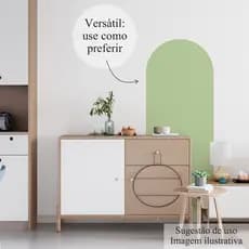Painel Adesivo de Parede Arco Romano Boho Colorido 1,30m x 50cm Decoração Moderna