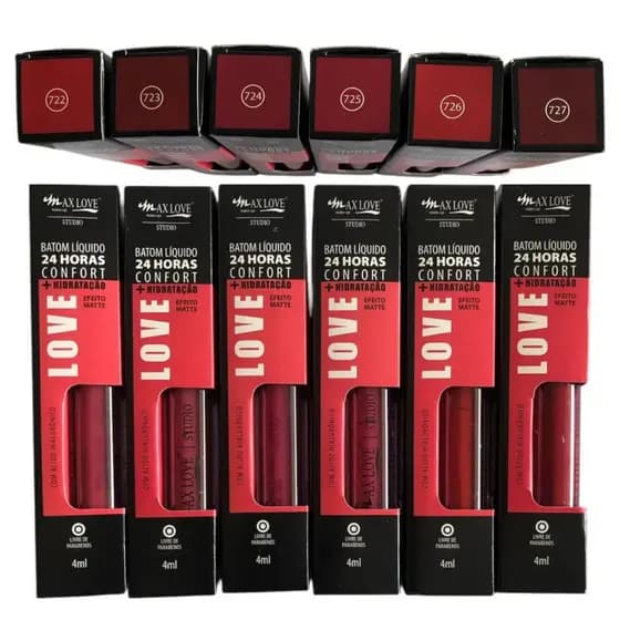 Batom Líquido Max Love 24hrs Confort Matte Cor 725