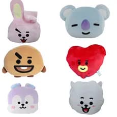 Almofada / Manta 2 em 1 Infantil Personagens BT21 Diversos Personagens BTS K-pop 40CM