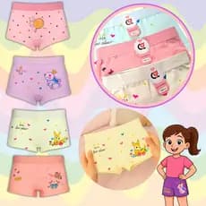 Calcinha Kit 10, 6 ou 4 unidades Box Shortinho Menina Infantil estampada confortavel