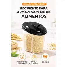 Farinheira Açucareiro 700ml Farinha Aveia Granola Açai Farofa Fubá Açucar Cores Sortidas 2192