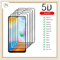 Película protetora de película de vidro de alta qualidade para XIAOMI POCO F5 Pro X4 5 M5 3 C40 RM9 10 12 A1 A2 M5 10 4G