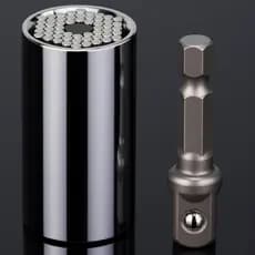 Chave de Boca Universal de 7mm a 19mm com Adaptador para Parafusadeira