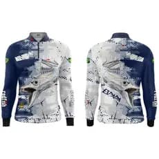 Camisa Camiseta Blusa de Pesca Camping Agro proteção UV ESPADA C/ Bolsa Personalizada