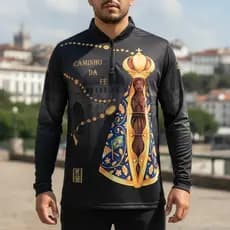Camisa Camiseta Blusa Proteção Solar Uv Aparecida Black REDFISH BRASIL Longa Dry Fit