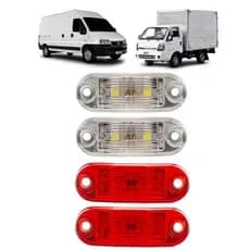 Lanterna Vigia Delimitadora Teto Onibus Bau Caminhão Van Escolar Carretinha Led Bivolt