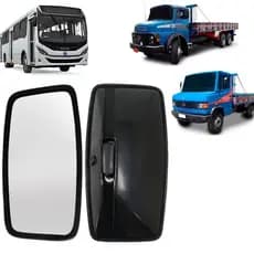 ESPELHO RETROVISOR UNIVERSAL EXTERNO ONIBUS CAMINHAO TRATOR 1UN