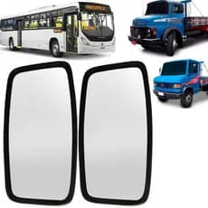 ESPELHO RETROVISOR UNIVERSAL EXTERNO ONIBUS CAMINHAO TRATOR 2UN