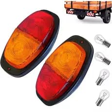 KIT LANTERNA TRASEIRA CANOINHA CARRETA CARRETINHA REBOQUE C/LAMPADA