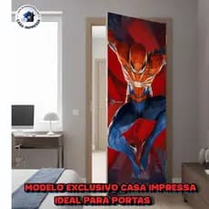 ADESIVO HOMEM ARANHA PARA PORTA PERSONALIZADO - PAPEL ADESIVO