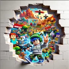 ADESIVO DE PAREDE ROBLOX DECORAÇÃO QUARTO