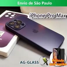 Capinha AG-Glass para iPhone Pro Max com Película anti espião De Vidro Fosco Capinha iPhone 15 Pro Max 12 Pro Max 14 13 pro max 12Pro Max 12 11pro max 11